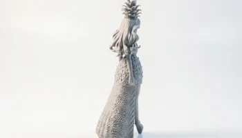 Фэнтезийная фигурка девушки-ананаса, женская, для 3D-печати 3
