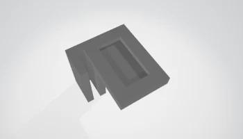 Магнитный кронштейн для желоба для фекалий X1C 20х10х2мм ...