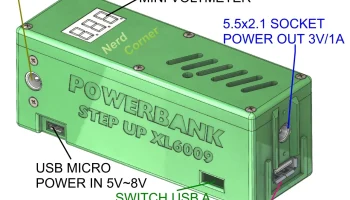 Powerbank с регулируемым напряжением XL6009 3