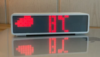 Часы, счетчик подписчиков. 7