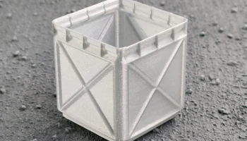 Корзина Gridfinity Vase Mode с более прочными краями....