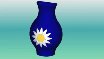 Кляйне Ваза как K&uuml;hlschrankmagnet (60 мм) 6