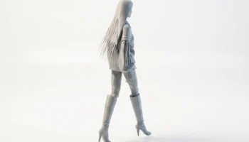 Модная фигурка девушки в свитере, женская 3D-печать 3