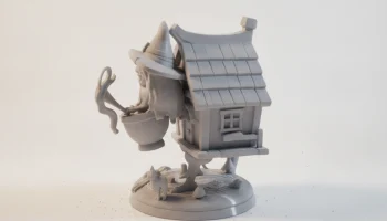 Фигурка "Куриная хижина Бабы Яги", 3D-печать 3