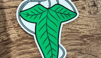 Магнит Leaf of Lorien LOTR (разноцветный)(магниты 8х3мм)....