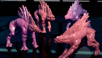 Savage Tracker Beasts - Alien Hunting Hounds STL Pack 2