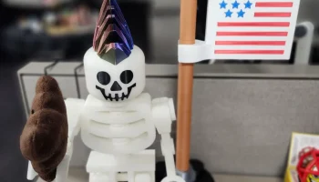 Гигантский флаг США в стиле Lego в масштабе 10:1 3