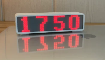 Часы, счетчик подписчиков. 6