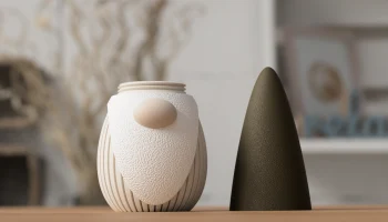 Минималистичное украшение в виде гнома 2