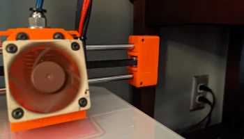 Концевой блок натяжного ролика оси Monoprice Mini X 3