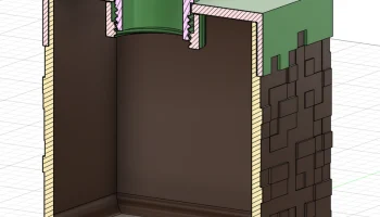 Дозатор для мыла Minecraft Grass Block 1