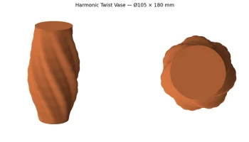 Ваза Harmonic Twist 4