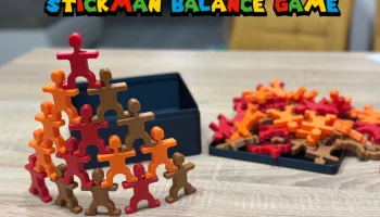 Балансовая игра Stickman с коробкой
