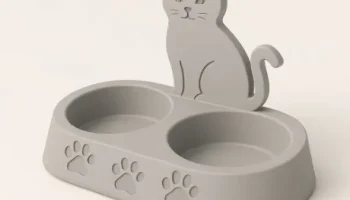 Кормушка PatiPati - двойная миска для кошачьего корма и ...