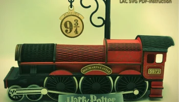 Модель паровоза из Гарри Потера 3