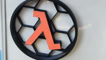 Логотип Lambda Half Life 2 Badge Alyx Black Mesa
