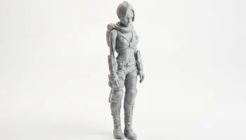 Фигурка девушки-путешественницы, женский персонаж, 3D-пе... 2