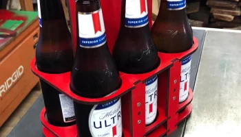 Деревянный держатель для бутылок/банок 1