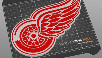 Логотип Detroit Redwings (большого размера) с магнитными ...