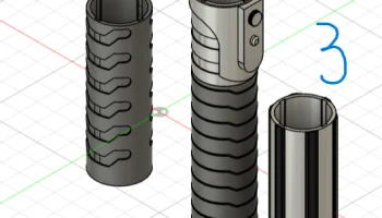 дополнительные детали для модульного светового меча 3d E... 1