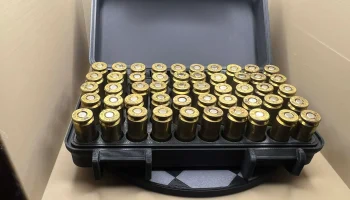 Печать 40S&W x 50 на месте хранения боеприпасов......