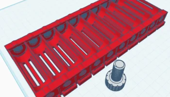 18650 Cells Parallel Stackable Tray with Screws - No Wel...