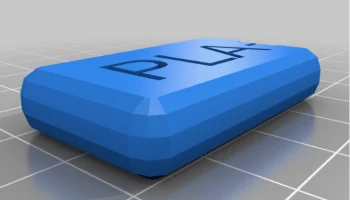 Фирменная табличка из PLA с отверстием для магнита 10x3.....