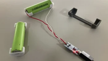 Минимальный холдер для аккумулятора 18650 1