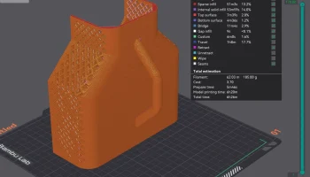 Большой желоб для какашек Bambu Lab 3