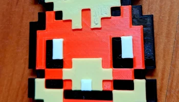 Магнит Torchic Pixel Art, 4 цвета 1