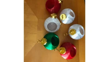 Блюдо из конфет с рождественским орнаментом... 4