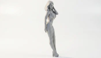 Фигурка девушки в бикини, женская коллекционная 3D-печать 2