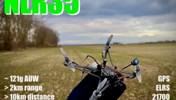 Цифровой FPV-дрон нанодлинной дальности #NLR35