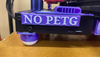 Знак NO-PETG