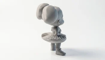 Женская фигурка "Злая футболистка" для 3D-печати 3
