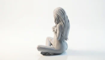 Фигурка крутой девушки, женская фигура, 3D-печать 4