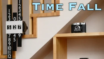 Time Fall - Цифровые часы с вертикальными полосами Time Fall - Цифровые часы с вертикальными полосами