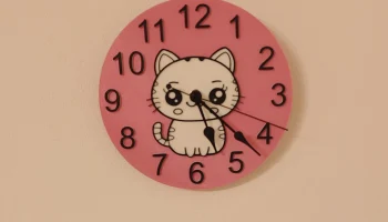Ремикс настенных часов Cute Cat Ремикс настенных часов Cute Cat