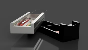 PENCIL BOX - Два уровня - Замок сдвижной крышки 2