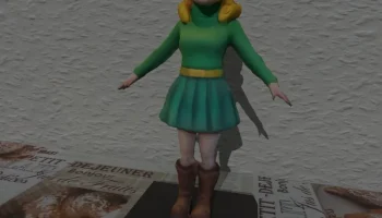 Ski Girl Winterlady Low SLA ДЛЯ ручной росписи