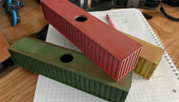 40-футовый транспортный контейнер с хранилищем в масштабе... 40-футовый транспортный контейнер с хранилищем в масштабе...