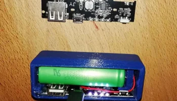 Компактный аккумулятор USB Powerbank на 2 А для 18650 со... Компактный аккумулятор USB Powerbank на 2 А для 18650 со...