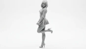 Фигурка девушки в чулках, женская фигура, 3D-печать 1