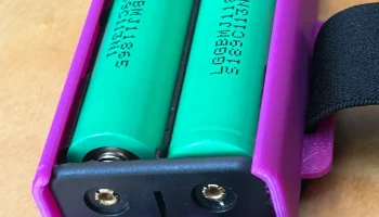 Крепление на головной ремень для коробки 2s 18650 для EV... Крепление на головной ремень для коробки 2s 18650 для EV...