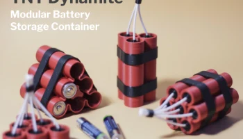 TNT Dynamite: модульный контейнер для хранения аккумулято...