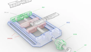 Низкопрофильный тиск для 3018 СNC 7