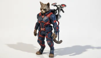 Механический костюм, фигурка кошки, животное, коллекцион...