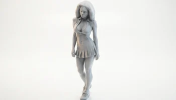 Теннисный наряд, фигурка девушки, женский спорт, 3D-печать 1