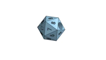 Магнит для кубиков D20 2