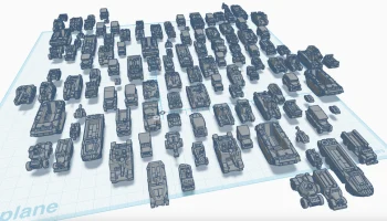 СВЫШЕ 100 танков и транспортных средств в масштабе 1/200
